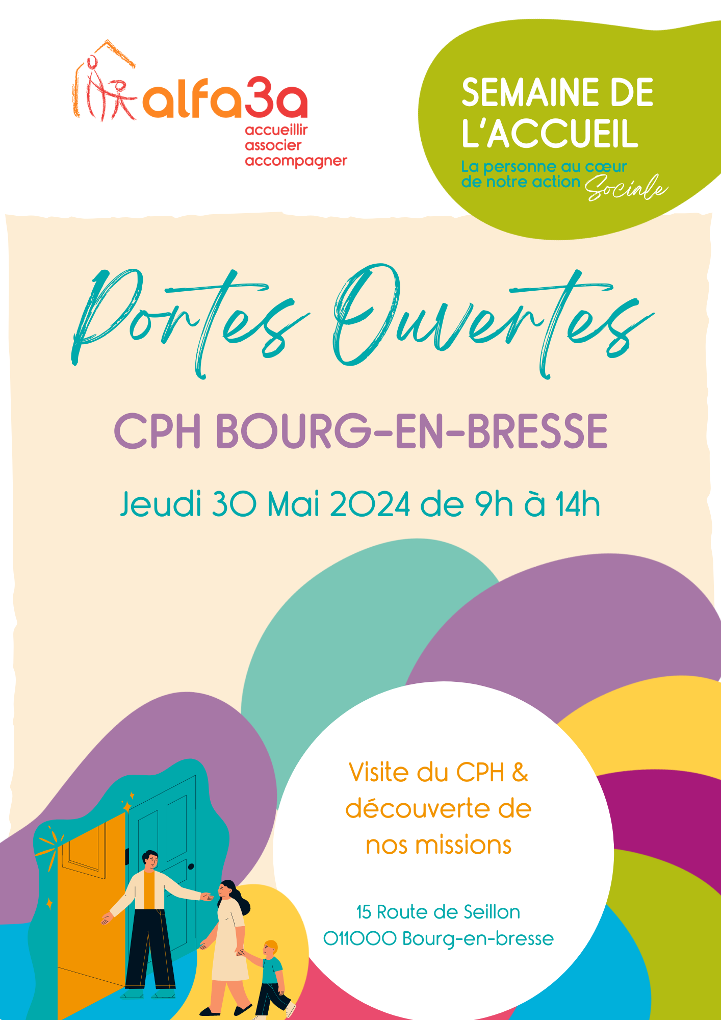 Affiche semaine de l&#039;accueil CPH Bourg en Bresse