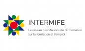 Logo InterMIFE (réseau des maisons de l'information sur la formation et l'emploi)